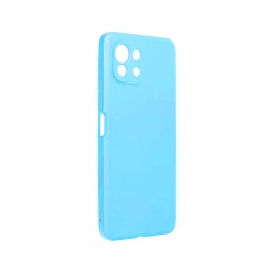 Funda de Silicona con Marco de Cámara para Xiaomi Mi 11 Lite Azul